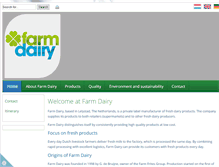 Tablet Screenshot of farmdairy.com